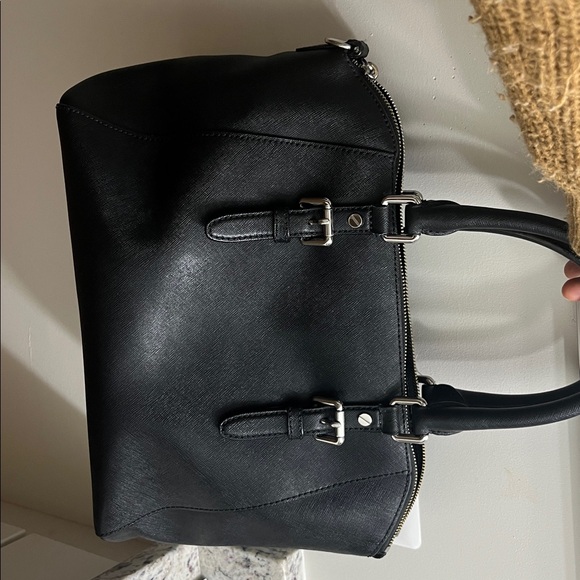 Michael Kors Black Satchel with Silver Hardware - Picture 3 of 5